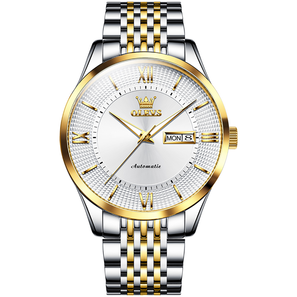 OLEVS Designer fully automatic mechanical watch men's watch light luxury waterproof night light versatile daily business men's watch