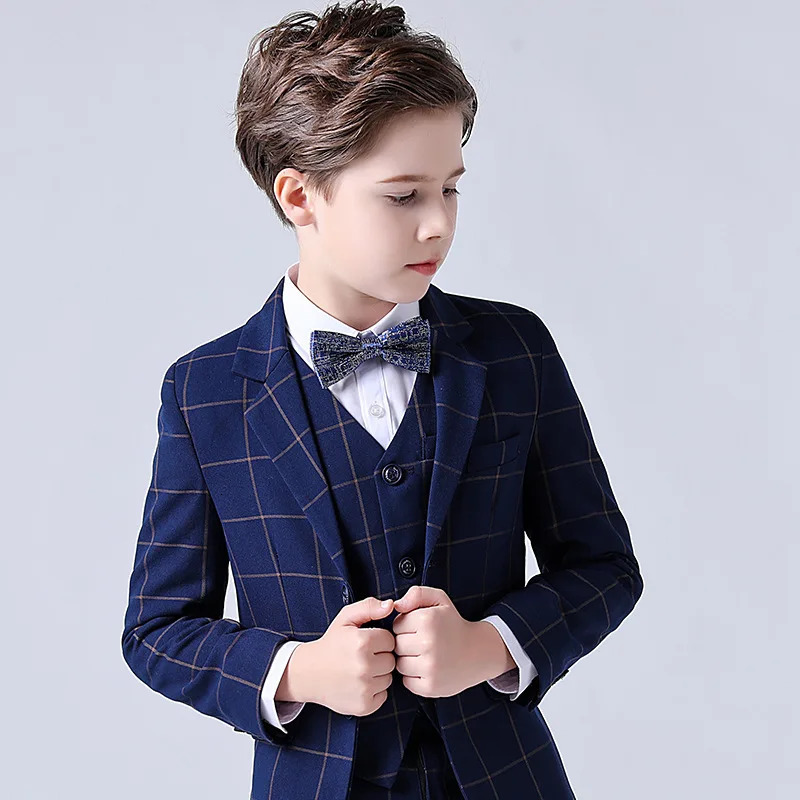 Children Boys Wedding Suit Spring Autumn 1-14 Years Teenager Kids Suits Outfits Set Formal Elegant Suits For Children 251218