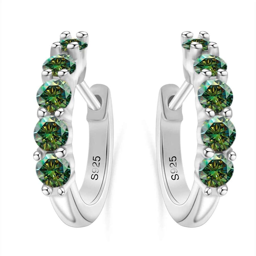 D Color 1CT 3mm Real Moissanite Hoop charm 925 Sterling Sliver Earring for Women Sparkling Fine Jewelry Gift With GRA 4ad