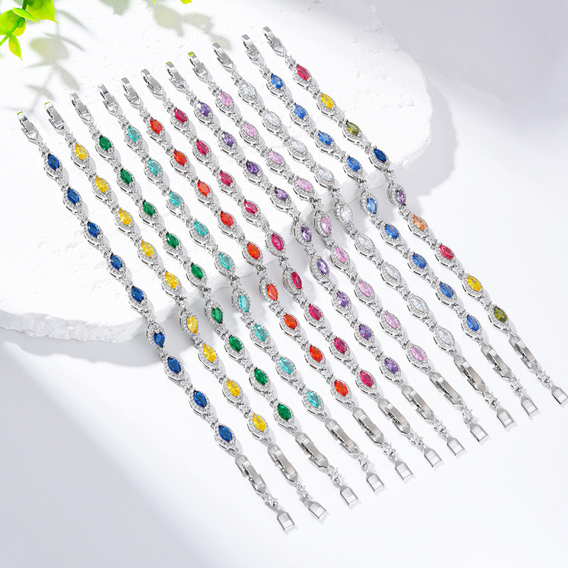 Luxury Brand Designer Jewelry Light Luxury Bracelet Men's European And American Heavy Zircon Jewelry Women's High-End Sense Of Temperament N