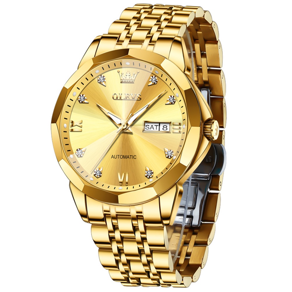 OLEVS High-precision tactical mechanical watch Automatic men's watch waterproof night light Waterproof and durable men's watch