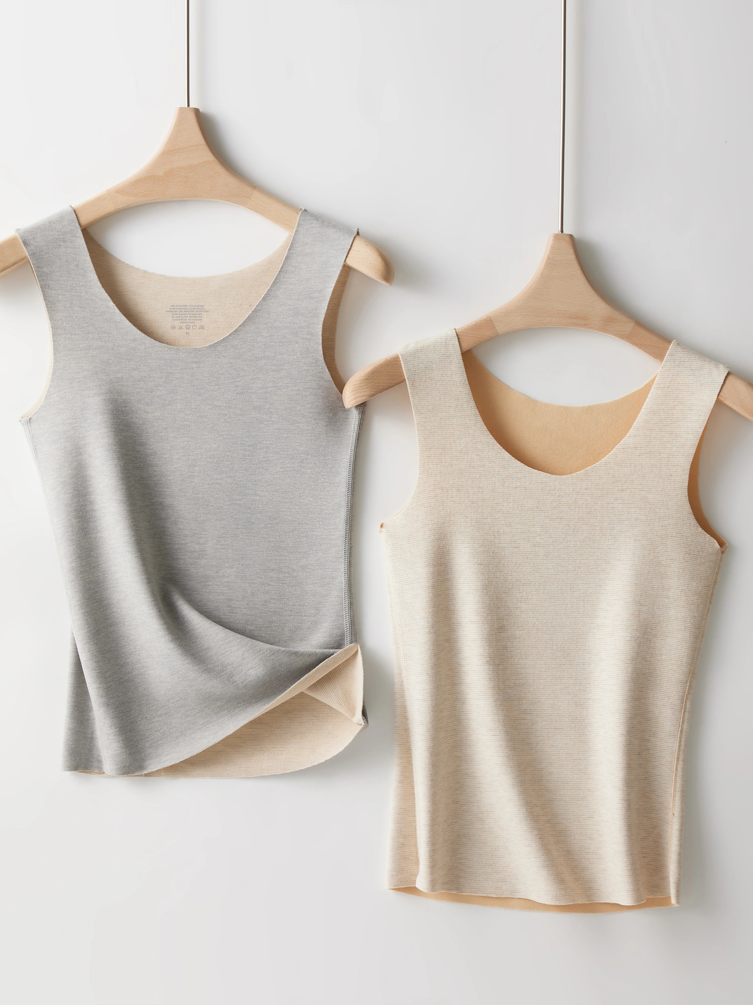 Womens Thickened Seamless Warm Vest Stuffed Thin Slim Fit Clothes Autumn and Winter Bottoming Tops Underwear Top 251225