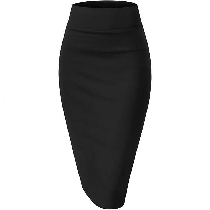 Women's Waist-Cinching Hot Slit Slim Fit Spring Summer Mid-Length High Waist Slimming Versatile Slit One-Step Bodycon