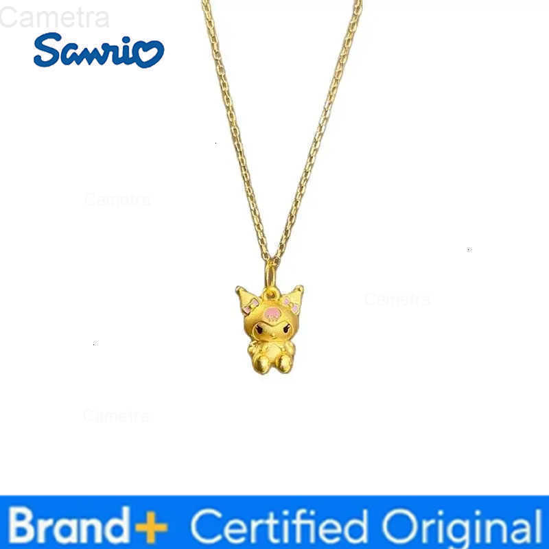 Sanrio Kuromi 3D Doll Necklace Accessories Cute Cartoon Anime Clavicle Chain Y2K Jewelry for Girls Birthday Kawaii Gift H251229