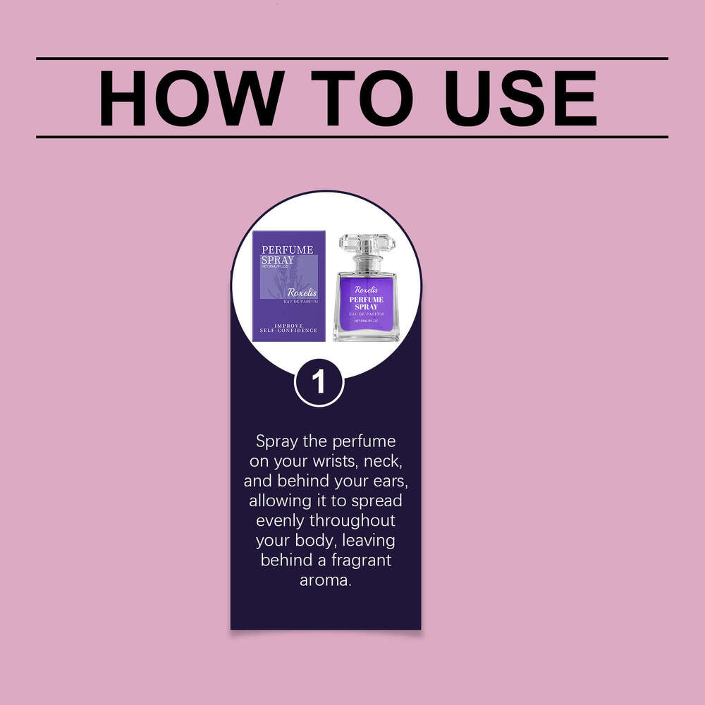 Roxelis Charming Lavender Perfume Gentle Natural Fresh Long-lasting Portable Elegant Temperament Daily Fragrance