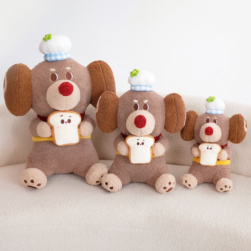 New Dachshund Bread Hot Dog Plush Toy Pillow Stuffed Animal Children's Comfort Sleep Aid Birthday Gift W260306