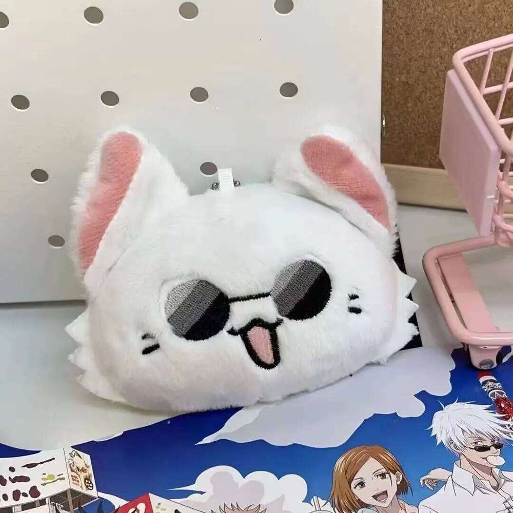 ZAKOL New Anime Cartoon Soft Plush Cat Doll Keychain Korean Fashion Backpack Pendent Ornament Accessories Gift for Women Girls