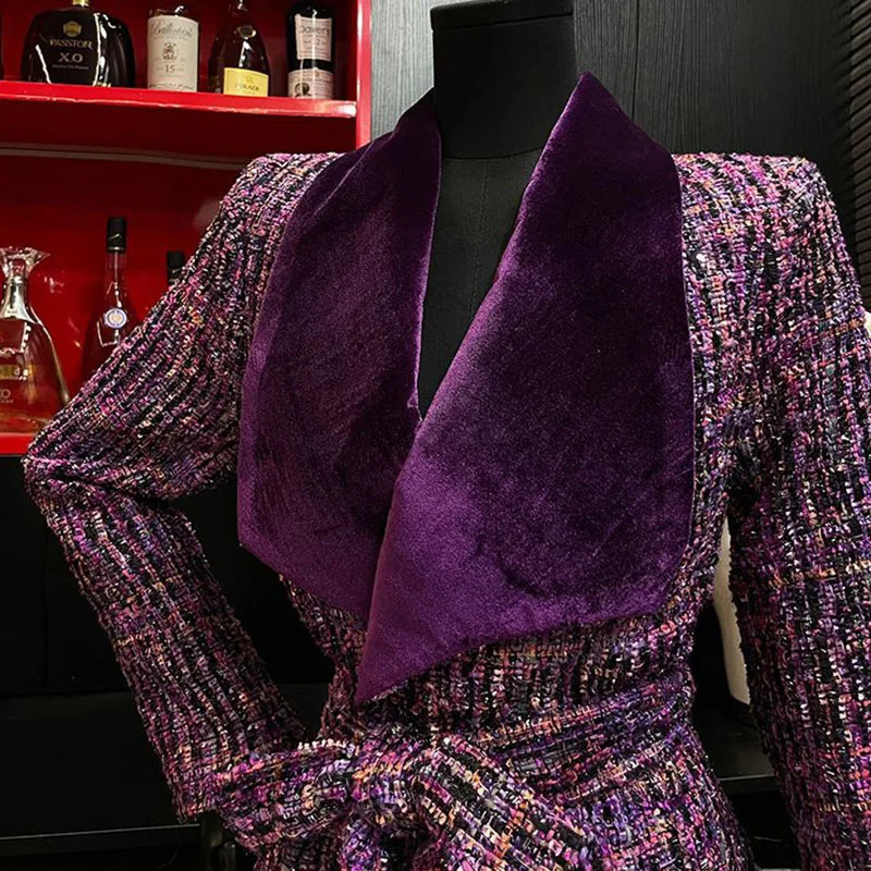 Female Overcoat 2025 Fashion Lapel Women Woolen Coat Autumn Winter High Quality Temperament Y249 251216