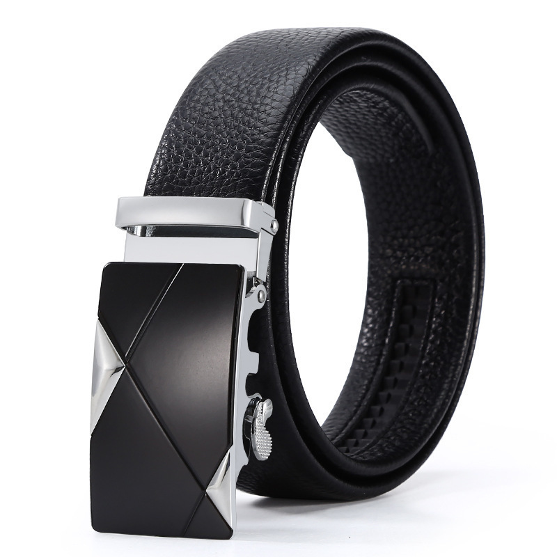 Mens Belt HighEnd Alloy Automatic Buckle Belt Premium Demon Eye Business Leather Belt 251110