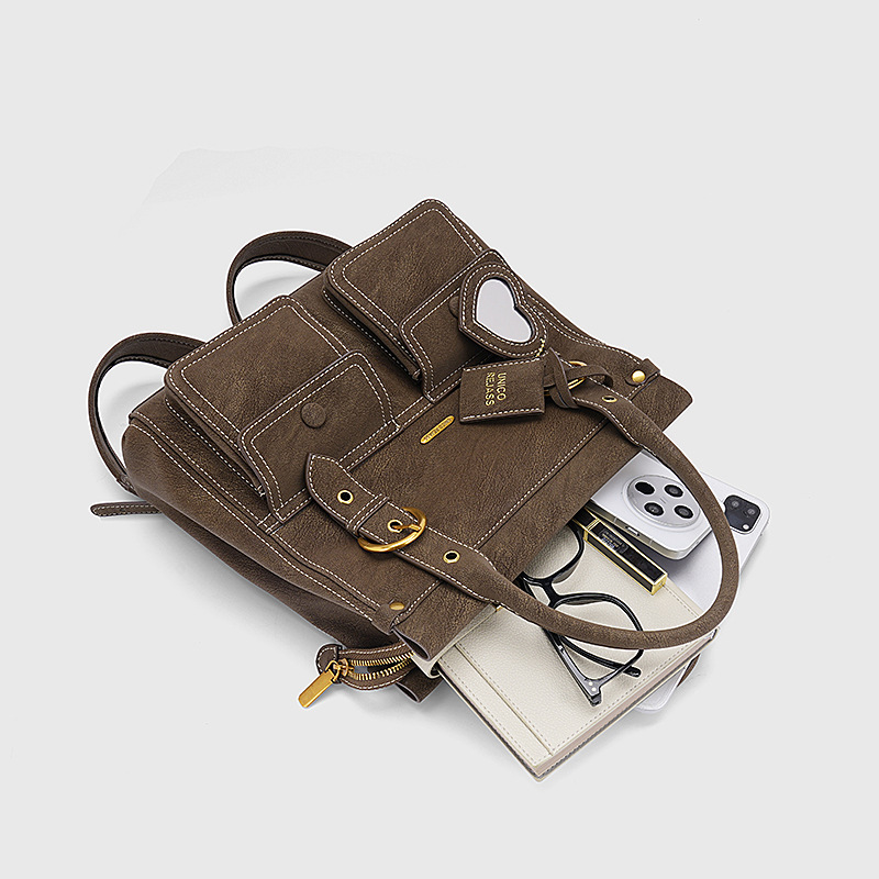 UNICO REJASS 2026 New Classic Unisex High Quality Vintage Backpack for Commuters Business Versatile Large Capacity Brown