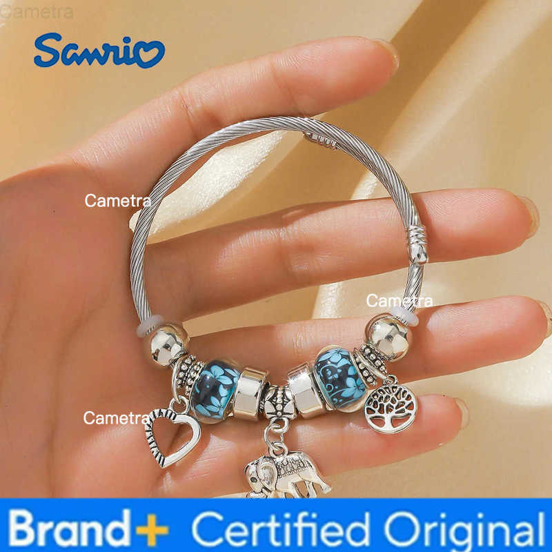 Sanrio 1 Womens Pan Family Style Elephant Peach Heart Life Tree Pendant Alloy Bracelet Outdoor Travel Banquet Party Festival Gift H251229