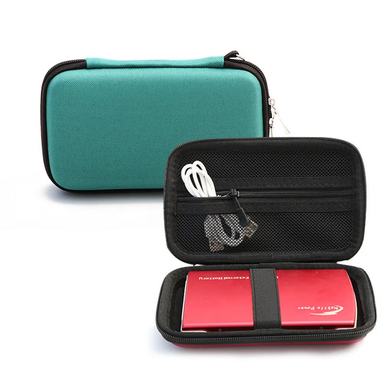 Electronics Accessories Storage Power Bank Bag Case Shockproof Hard Drive Case 25 Cable HDD SSD Travel Cable Organiser Bag 251224