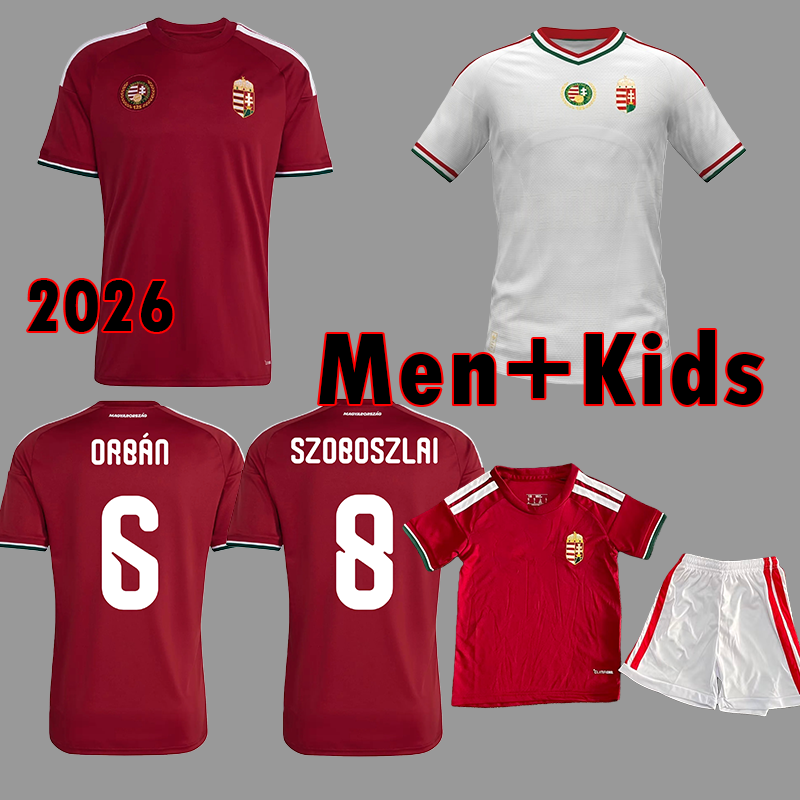 2026 Season World Cup Hungary Soccer Jersey Soccer Gear Men's and Kids' Sets SZOBOSZLAI KERKEZ SALLAI ORBAN