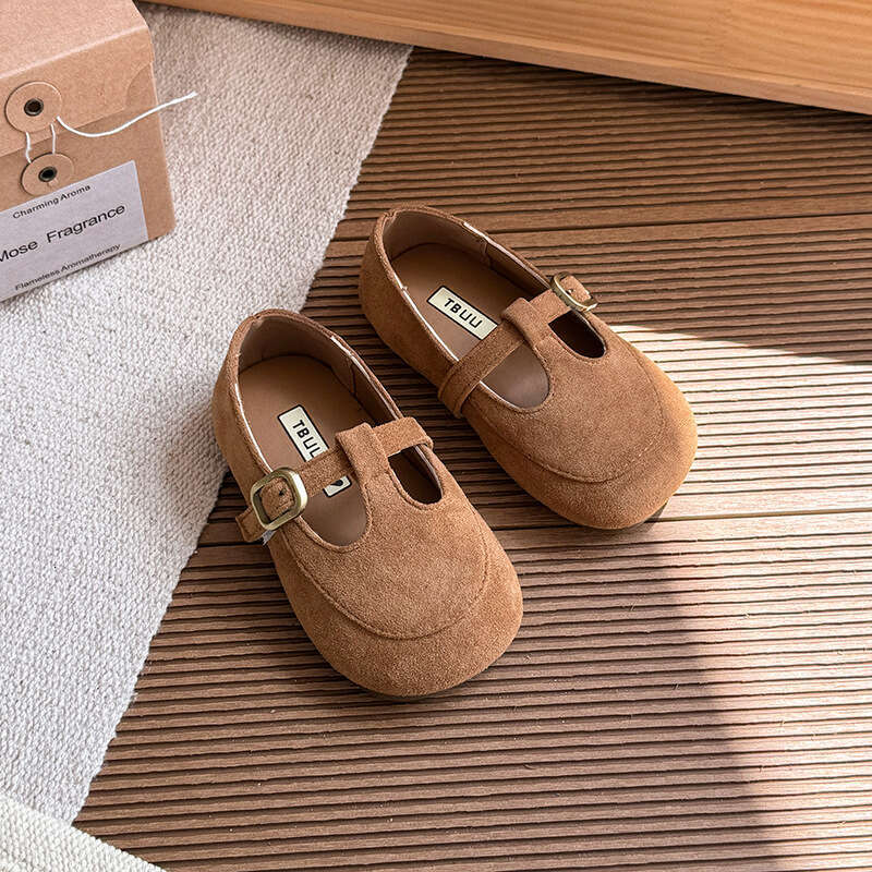 INS French Style Small Leather 2025 Spring and Autumn New Korean Version Girls' Leopard Print Princess Shoes Soft Sole Loafers