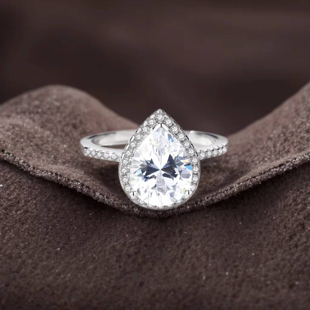 18K Pure Gold Platinum Jewelry Engagement Jewelry 14K 10K Gold D VVS IGI Certified Diamond Lab Grown Ring