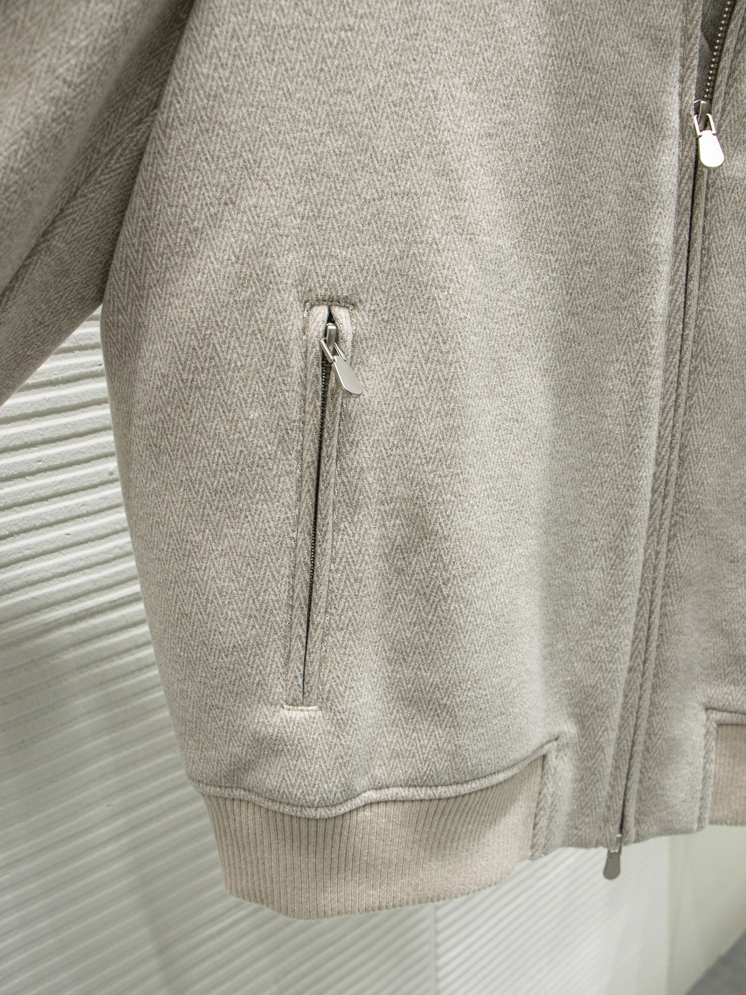 Italian highend detachable wool standup collar thickened warm casual mens jacket 251219