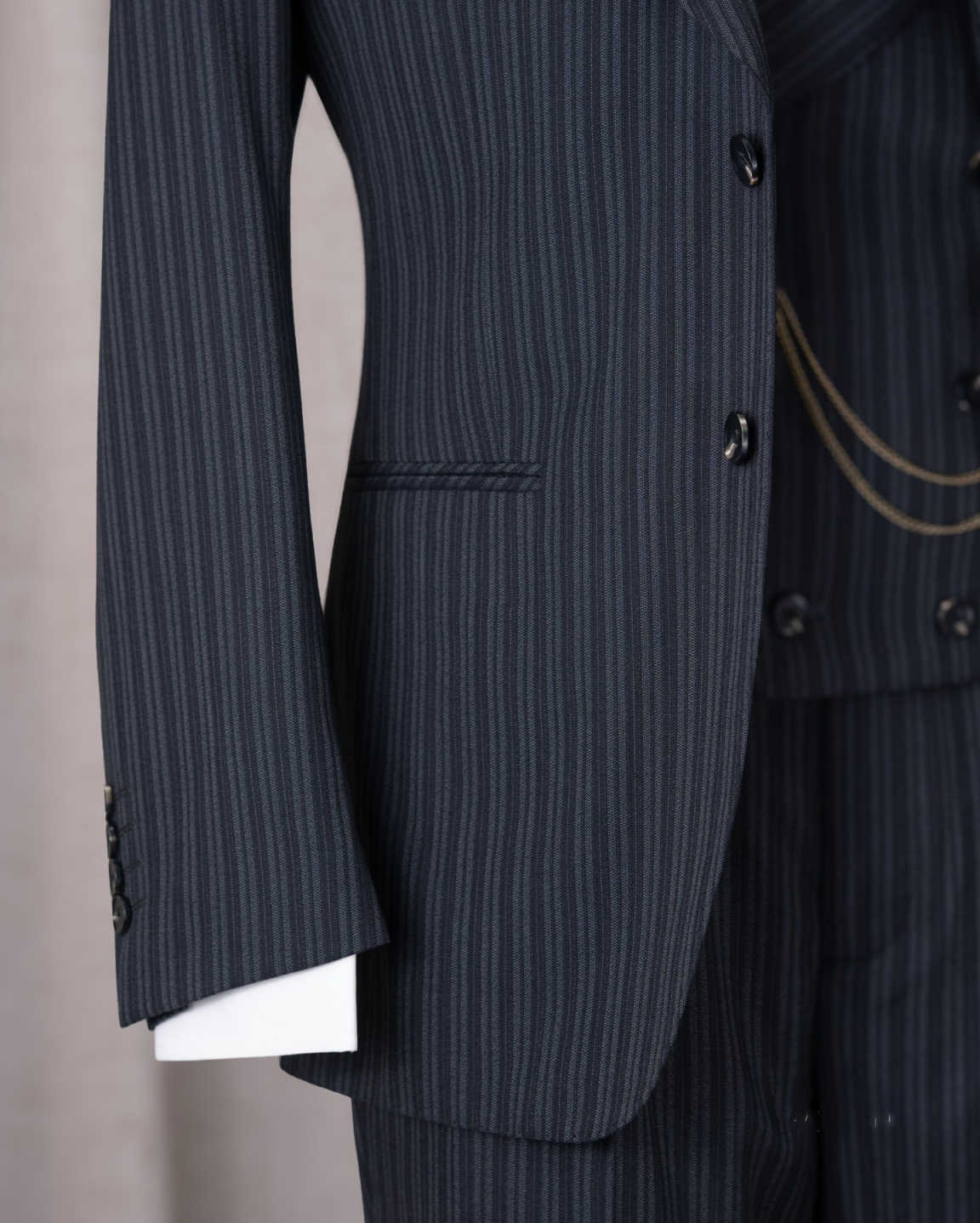 Elegante (Blazer+Vest+Pants) Men's Fashion Business Casual Slim Fit Wedding Business Suit Elegant Man Suit