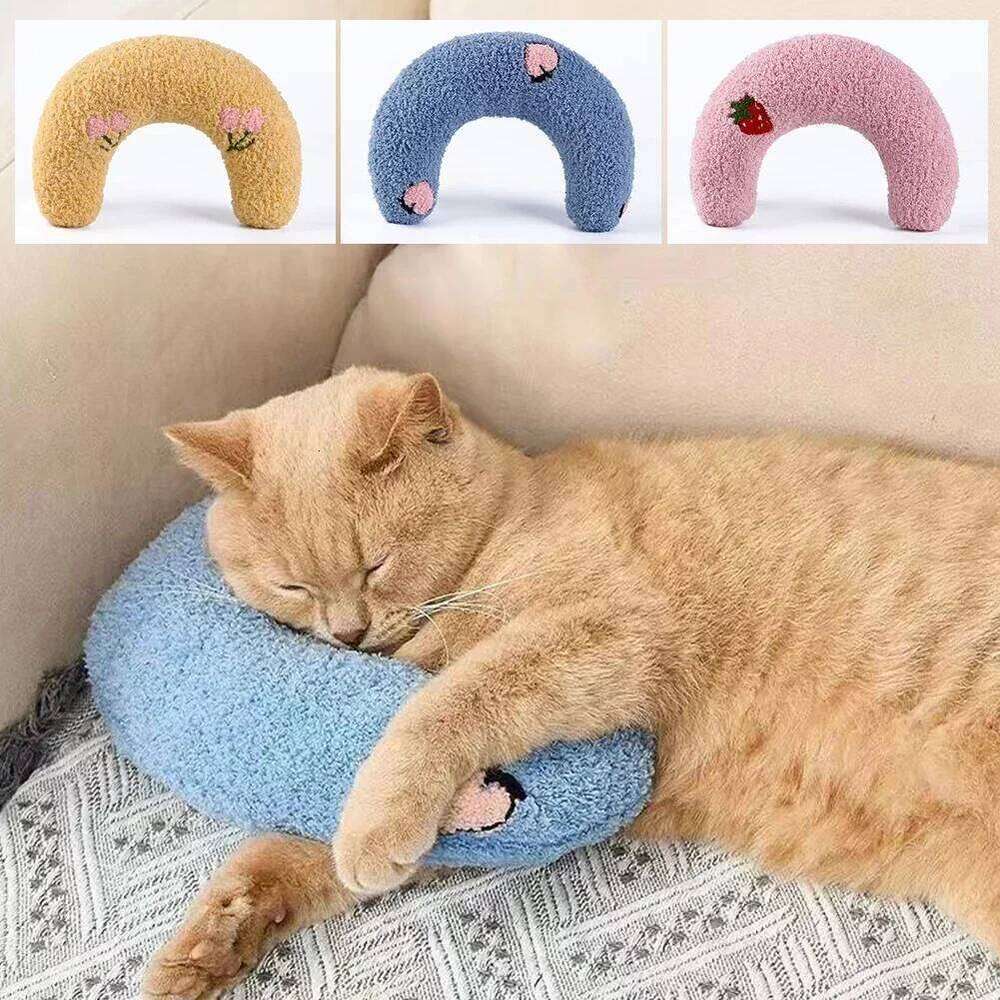 Cute Little U-Shaped Neck Protector Deep Sleep for Puppy Kitten Dog Cat Headrest Sleeping Pillow Pet Supplies