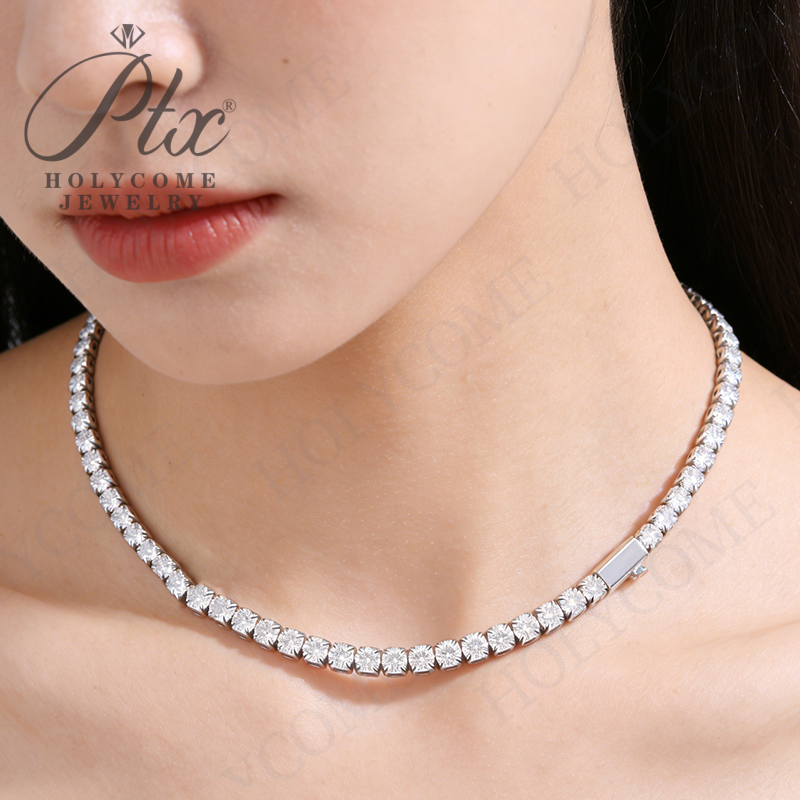 New Fashion 4mm 5mm Stainless Steel Waterproof Jewelry Minimalism Embed Zircon 6-24inch Charm Chain Hip Hop Tennis Bracelets For Women