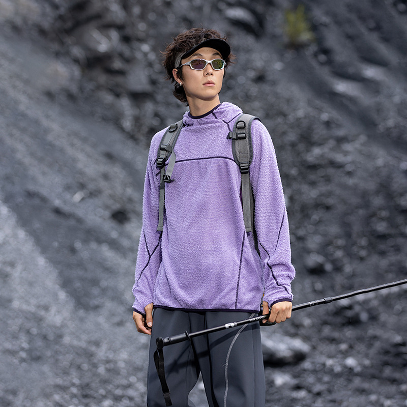 Women's Hoodies Outdoor Winter Fleece Lined Hoodie HUSSA Loose Fit Comfortable Casual Sweatshirt Trendy Design Modal Fabric