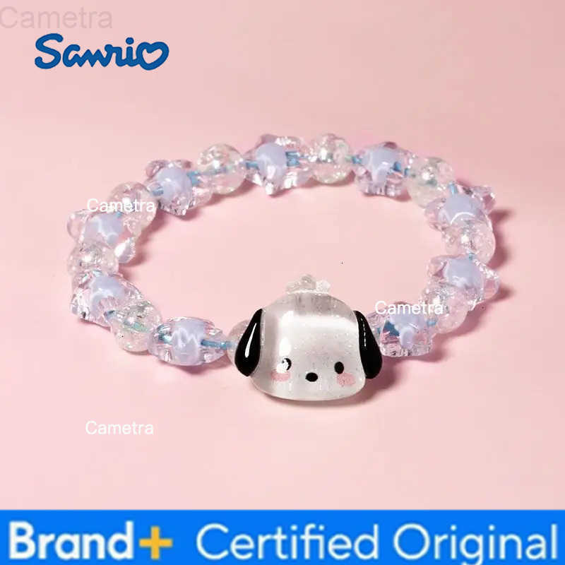 Sanrio Cute Crystal Couple Bracelet Cartoon Melody Kuromi Handmade Gift for Best Friends Birthday H251229