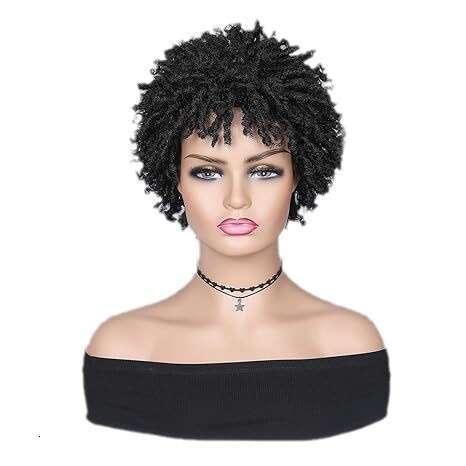 Women's Afro Dreadlocks Wig Black Tube Hair Small Curls Fluffy Natural Manufacturer In Stock Xiusiyuan