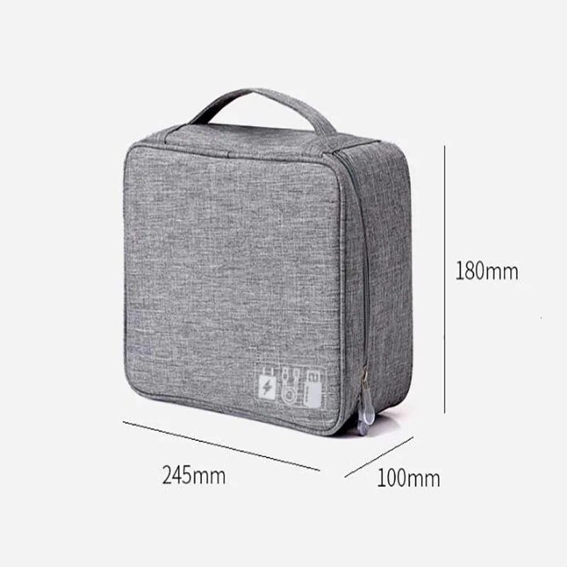Cable Organizer Box Travel Gadget Bag Hard Drives Portable Storage Case HDD Case Protective Pouch Bag For iPad Mini Power Bank 251224