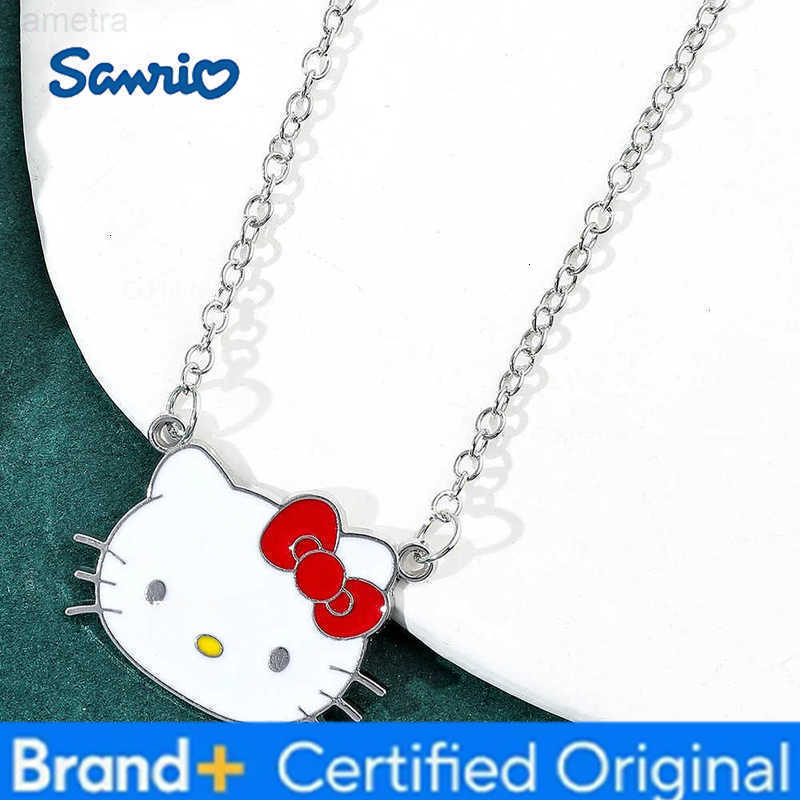 Sanrio 1 PC New Kawaii Hello kitty Necklace Pendant Anime Y2K Necklace Girl Retro Accessories Party Gifts H251229