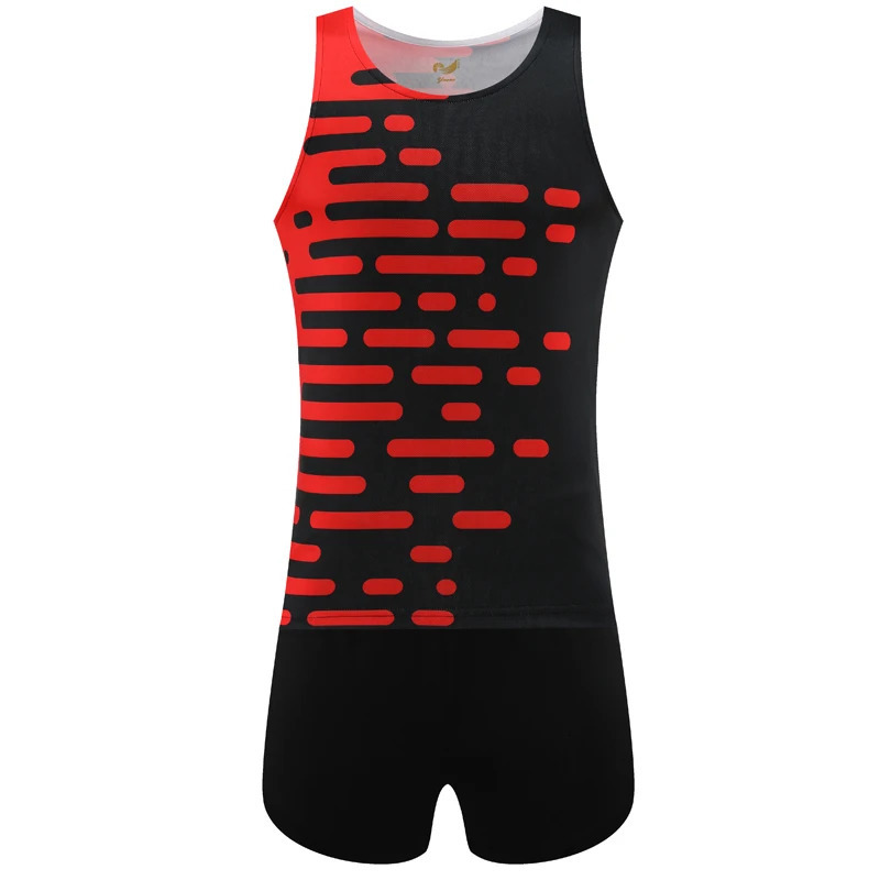 Men Marathon Track And Field Sets Sportswear Tank Top Running Vest Shorts Quick Dry Breathable Tracksuit Sportwear Training 251219