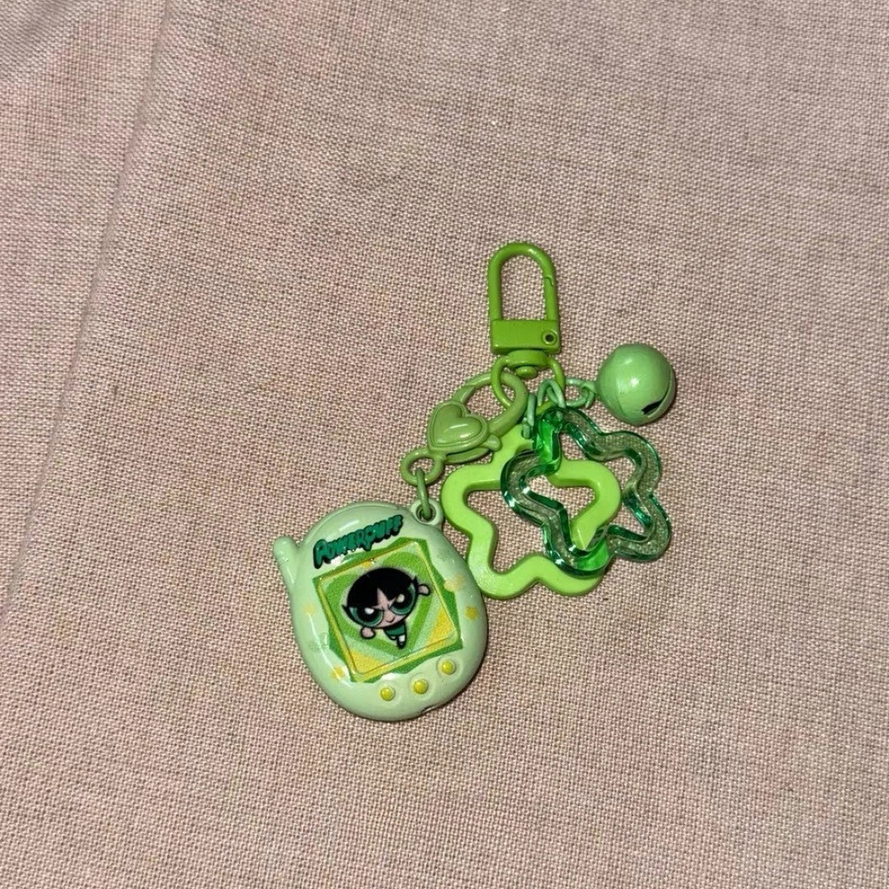 Candy colored Retro small phone keychain Star pendant bag charms Resin For Women Trinket Key Chains Y2K backpack accessories 251219