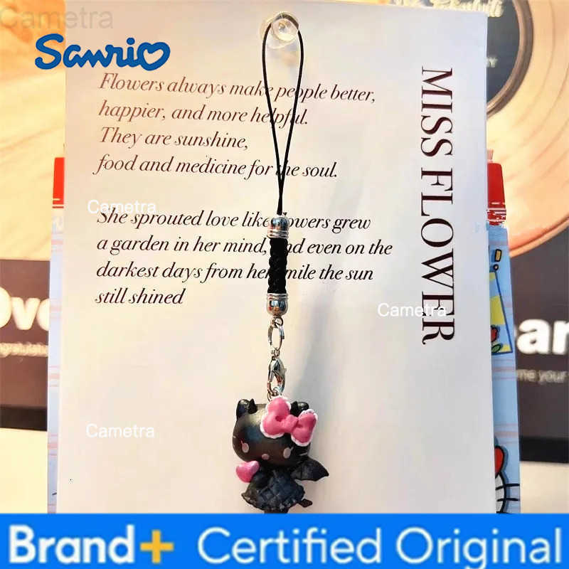 Sanrio Kawaii Hello Kitty Phone Case Pendant Lanyard for iPhone Samsung Huawei Xiaomi Girl Bag Car Key U disk Hanging Rope H251229