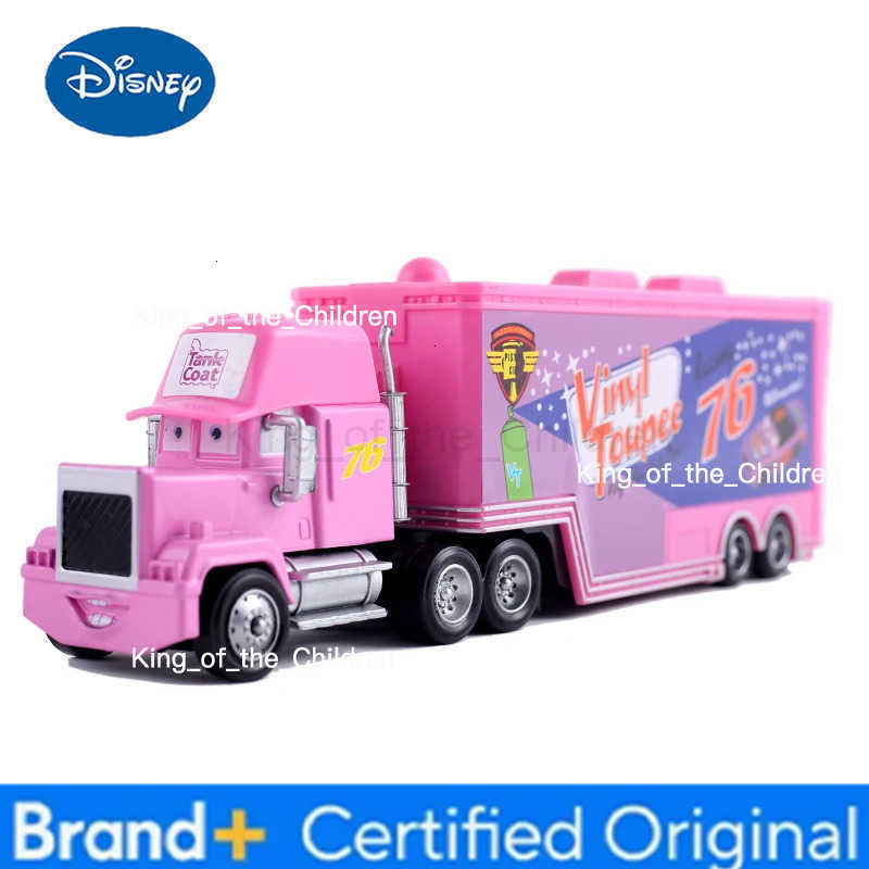 Disney Pixar Cars Trucks Mack Anime Toy Car Ramirez Container Trucks Racing Dinoco 155 Die Cast Model Kids Birthday Gifts Toys H251229
