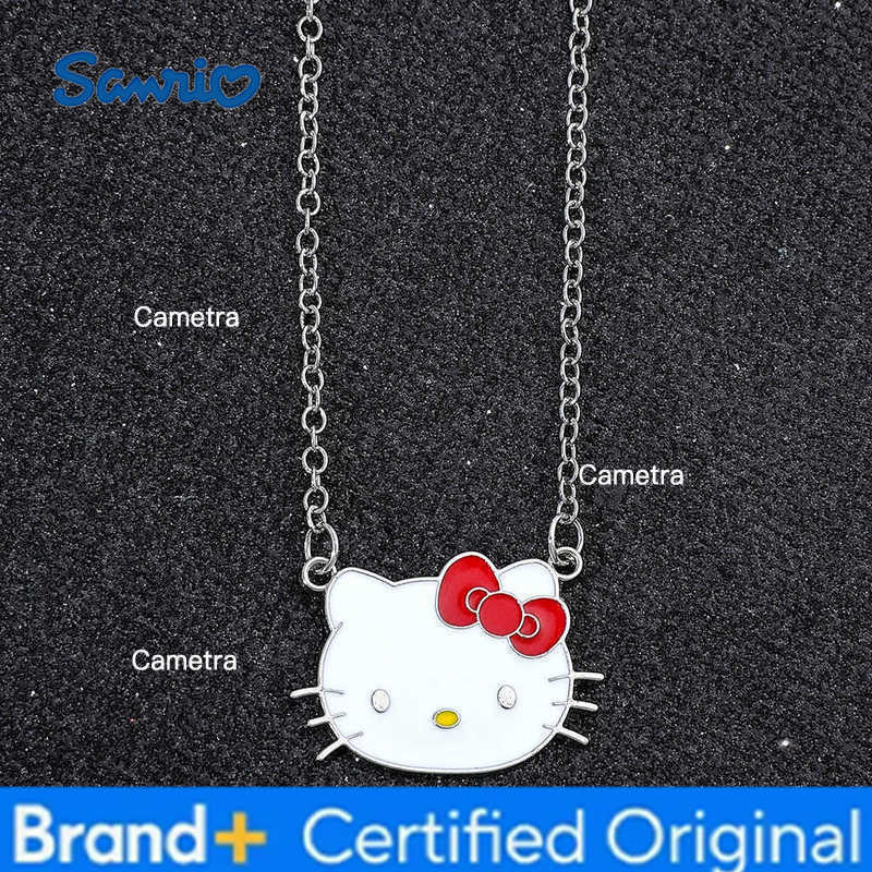 Sanrio 1pc Kawaii Hello kitty Necklace Pendant Anime Y2K Necklace Girl Fashion Accessories Party Gifts H251229