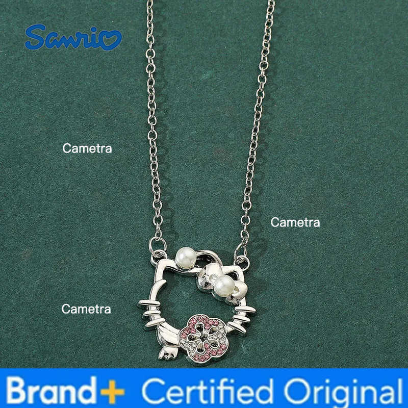 Sanrio Hello Kitty Rhinestone Necklace - Kitty Pendant Clavicle Chain Fashion Jewelry Gift for Ladies And Girls H251229