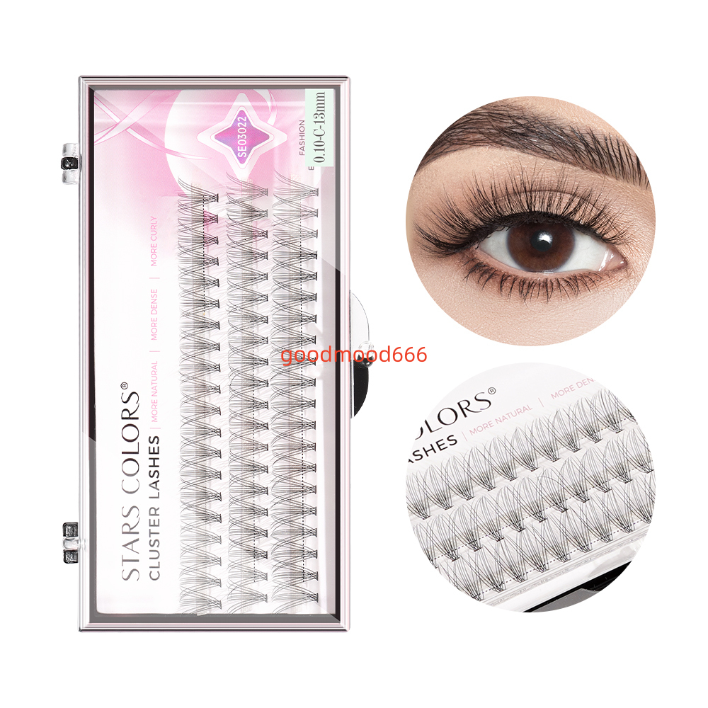10D 20D 30D 40D 50D Heat Bonded Pestaas DIY Lashes 007 010MM Premade Fans Individual Cluster Eyelash Segment Eyelash Extension