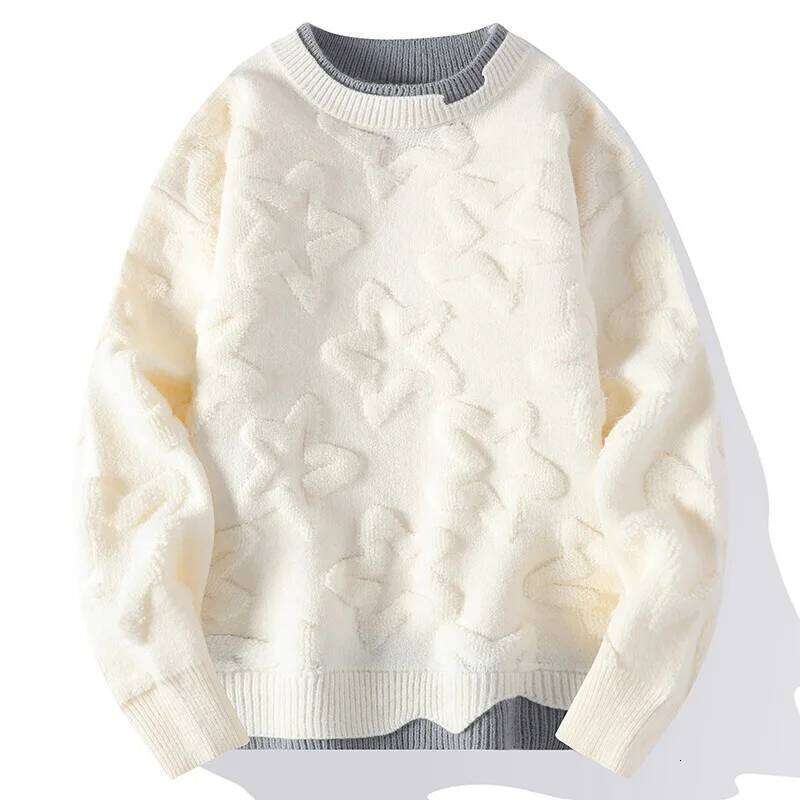 New Fashion Men Winter Knitted Outwear Casual Sweaters O-Neck High Quality Male Loose Pullovers Clothing 4XL