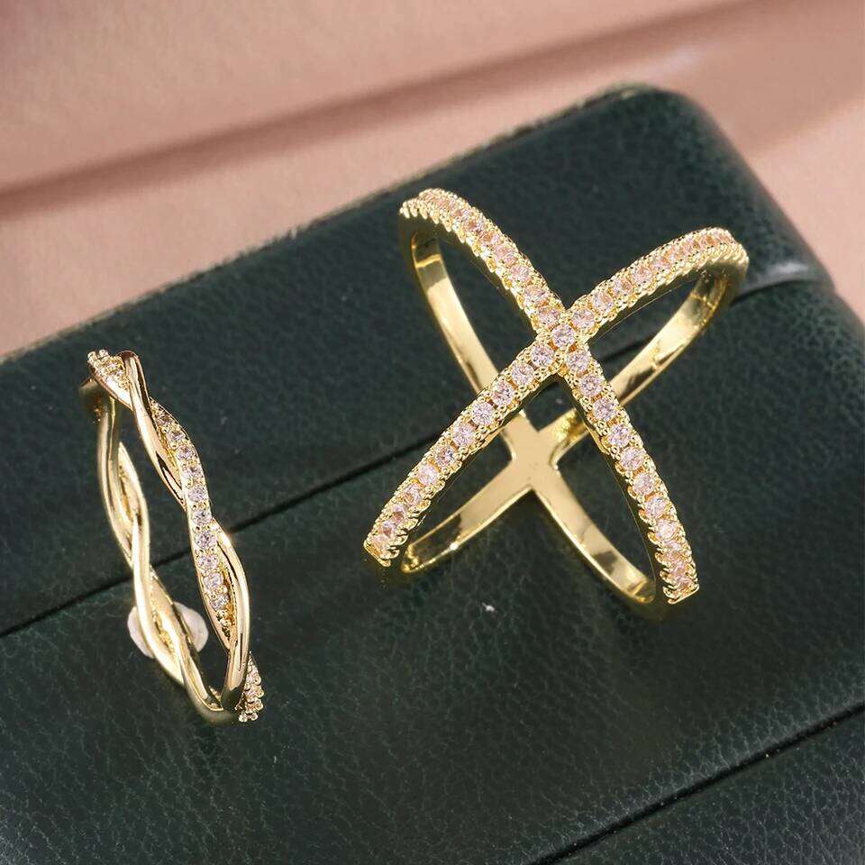 ZAKOL Brand 2Pcs AAA Cubic Zirconia Engagement Ring for Couple Brilliant Baguette Zircon Sliver Color Wedding Band Jewelry