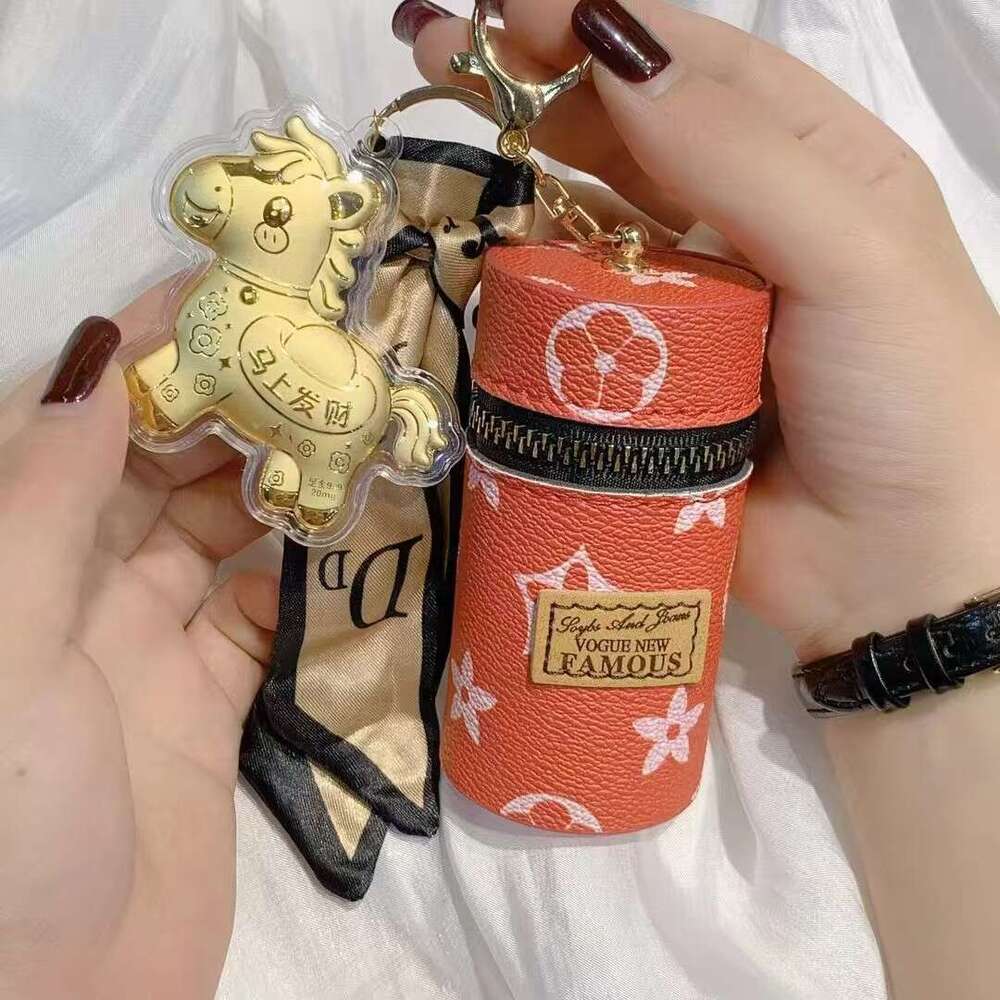 Pony-shaped Key Chain Mini Lip Bag Bag Charm Earphone Case Pendant