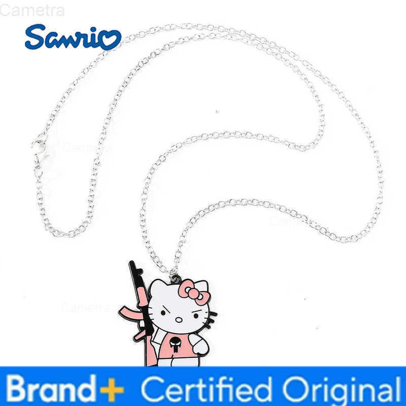 Sanrio Hello Kitty Necklaces Cute Funny Kitty Cat NeckChain For Women Girls Fashion Jewelry Ornaments Gifts H251229