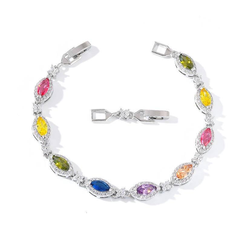 Luxury Brand Designer Jewelry Light Luxury Bracelet Men's European And American Heavy Zircon Jewelry Women's High-End Sense Of Temperament N