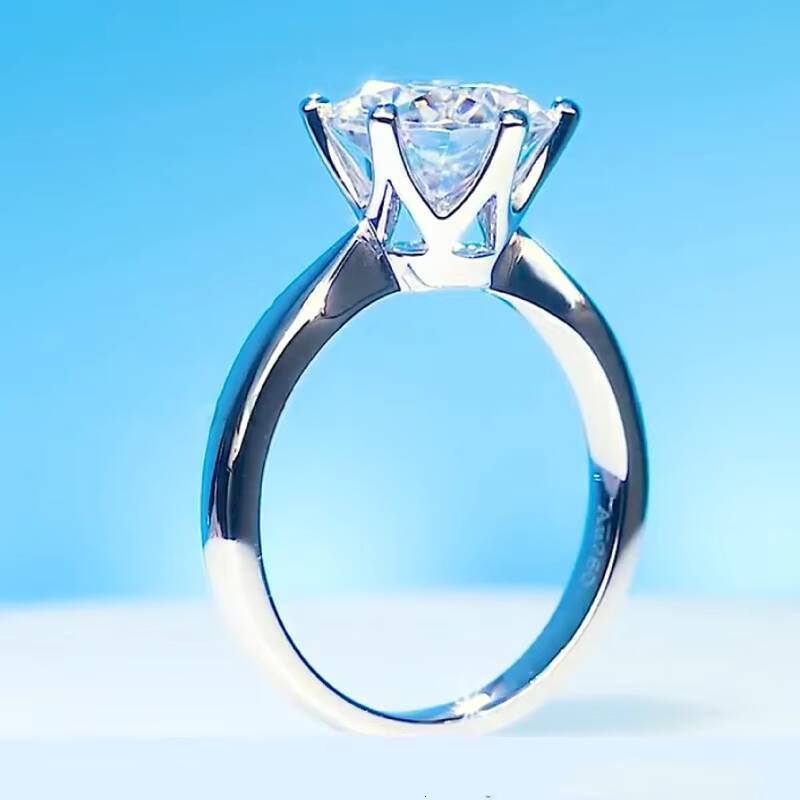 Sterling Silver 925 Jewellery Fine Fashion Jewelry Rings Wedding Engagement Women Moissanite Ring