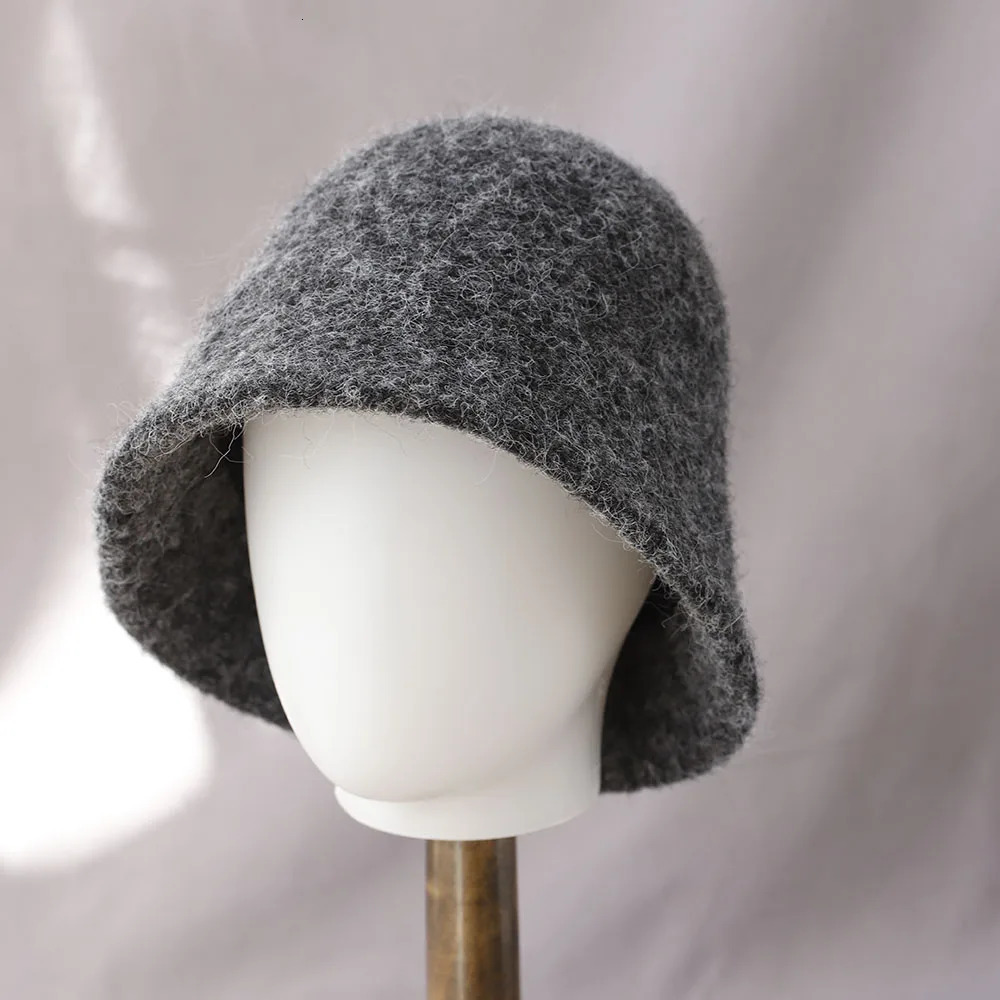 2025 Autumn Winter Wool Bucket Hat Women Fashion Vintage Fisherman Hats Versatile Cap Spring Felt Hat 6 Colors Foldable hat 251225