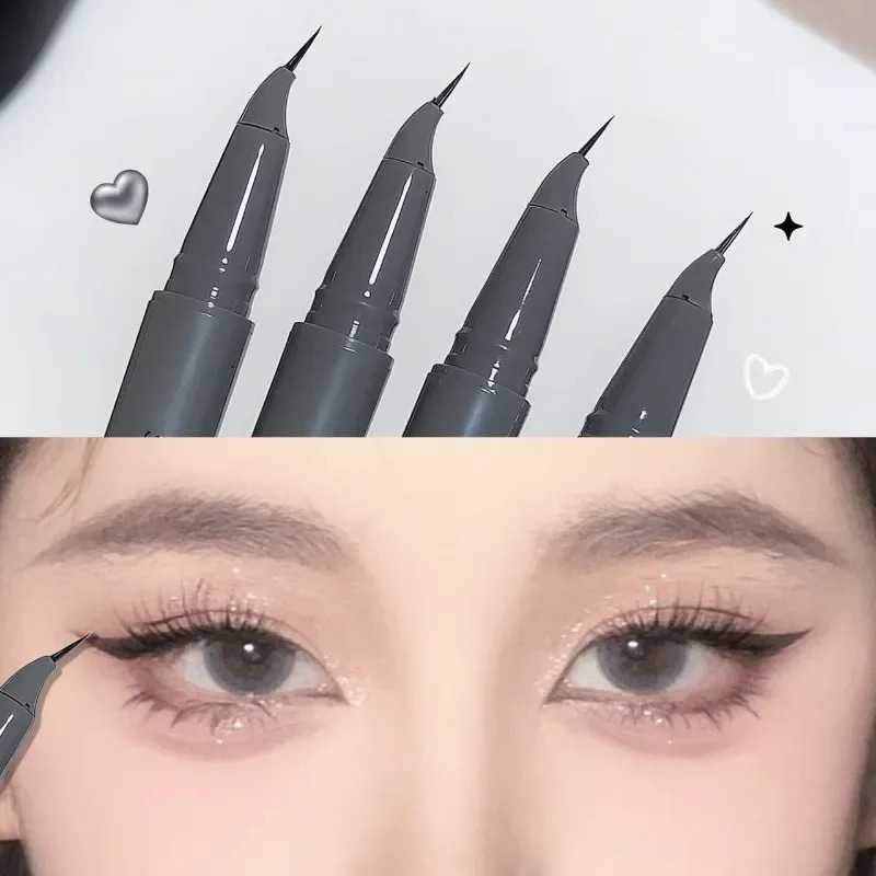 Ultrafine Matte Liquid Eyeliner Pencil Waterproof Quick Drying Black Brown Lying Silkworm Lower Eyelash Eye Makeup 1pc 251213