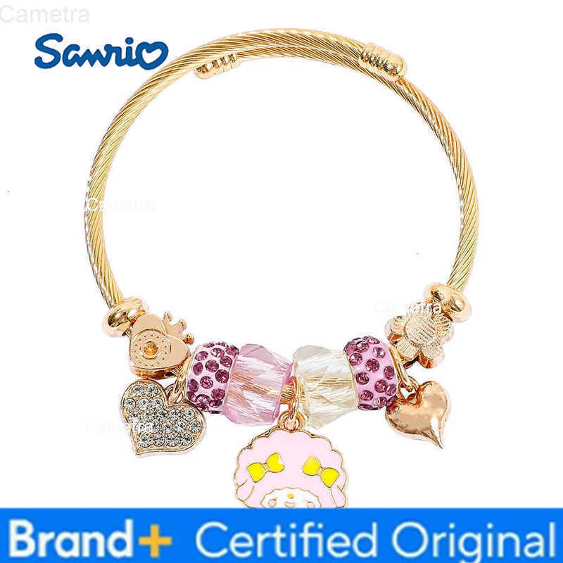 Sanrio Cute Figure Creative Bracelet Fashion Sweet Cartoon Bangle for Festival Girls Jewelry Accessory Unique Gifts H251229