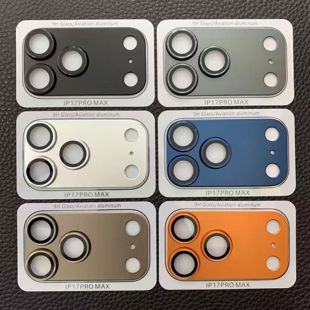 For iPhone 17 pro max Metal Camera Lens Cover Tempered Glass protector all-in-one AR AF HD Clear Lens Whole Piece