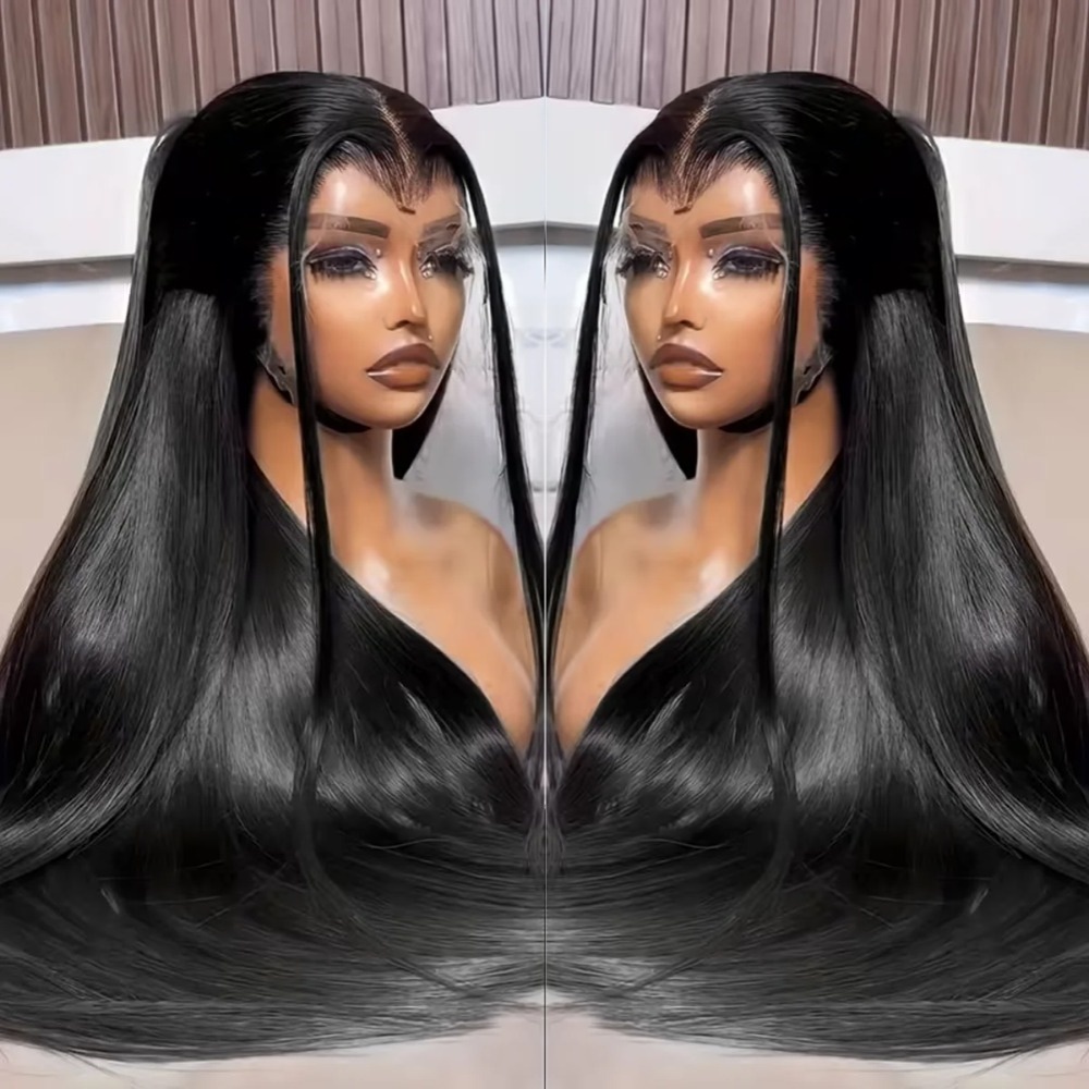 30 40 Inch Bone Straight Human Hair Wigs 13x4 Hd Lace Front Brazilian Hair Wigs 13x6 Transparent Lace Frontal Glueless Wigs For Women Daily Use