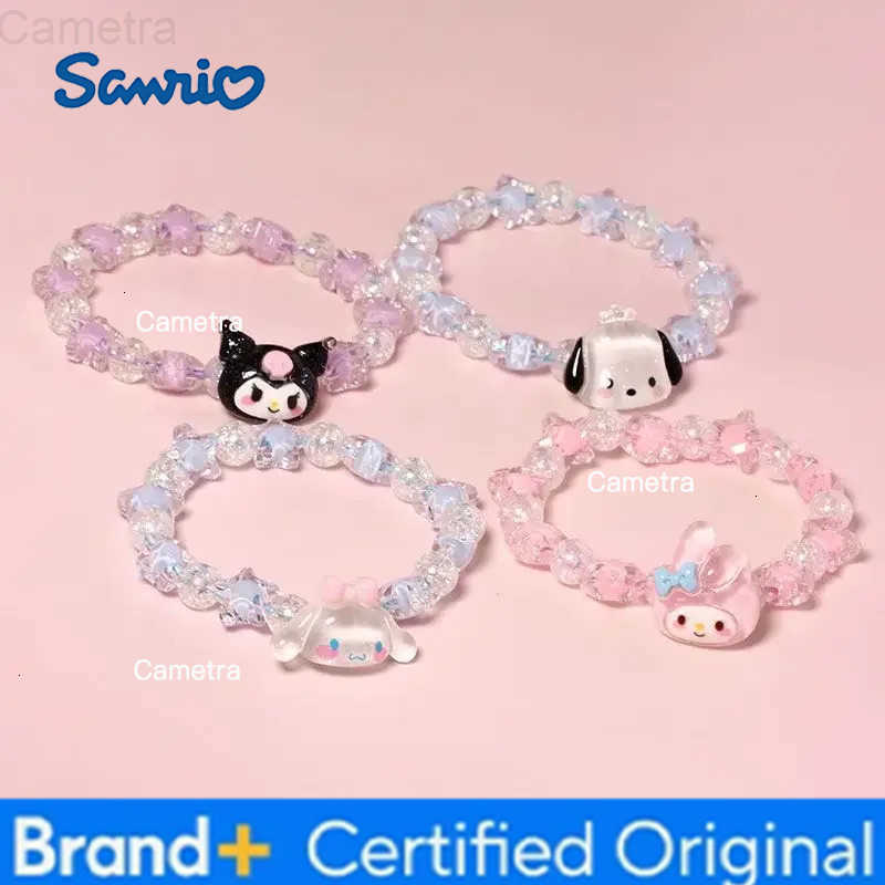 Sanrio Crystal Couple Cute Bracelet Hello Kitty Melody Cartoon Kuromi Cinnamorol Bangles Bestie Birthday Gift Jewelry Accessory H2512291