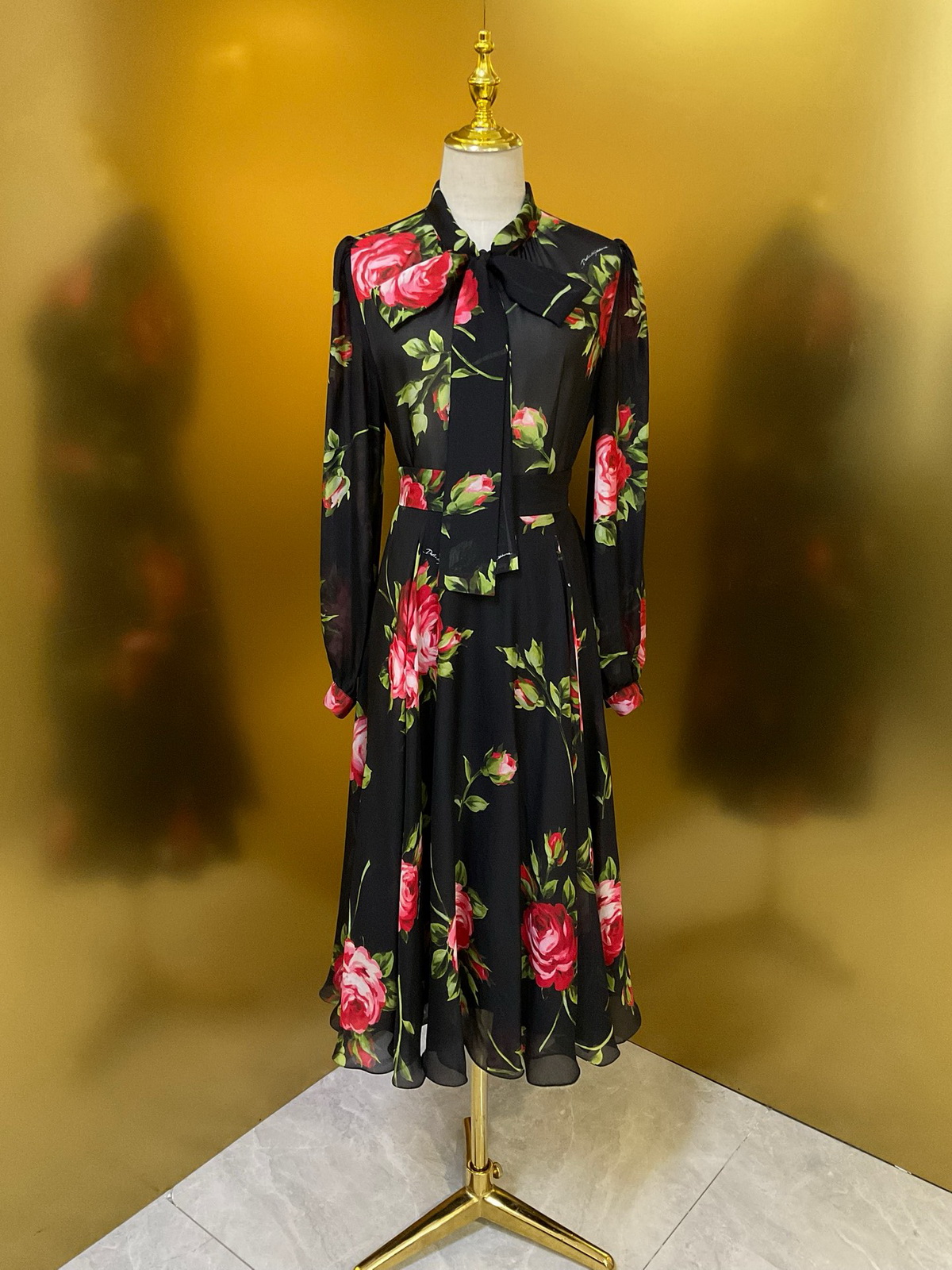 Tweed Dress For Women dress skirt Black designer dress silk long-sleeved shirt and long skirt suit set women clothing designer skirt dress for women women dress