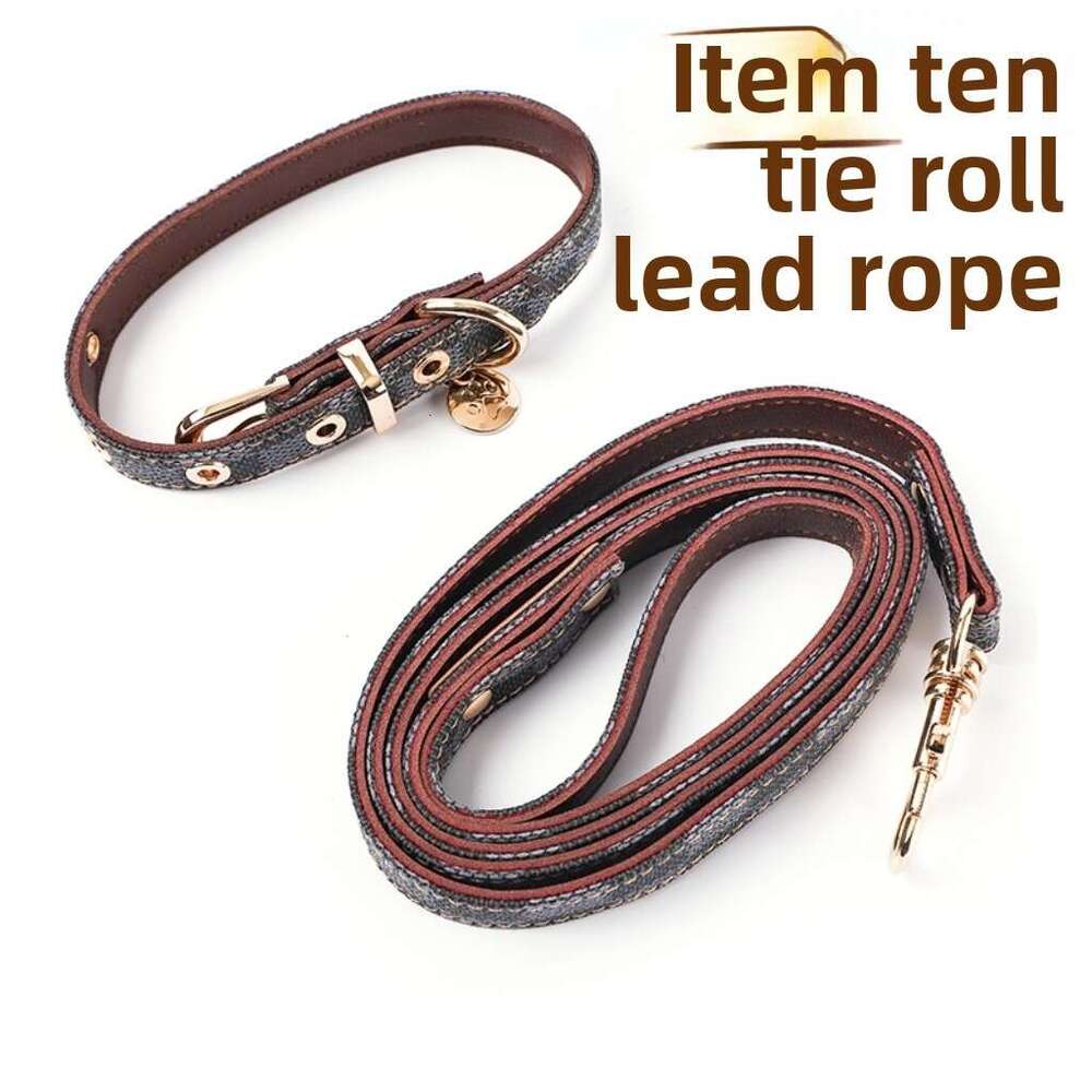 Vintage Plaid Lightweight Dog Self-Backpack Pet Chest Harness Leash Collar Set for Small and Medium Dogs