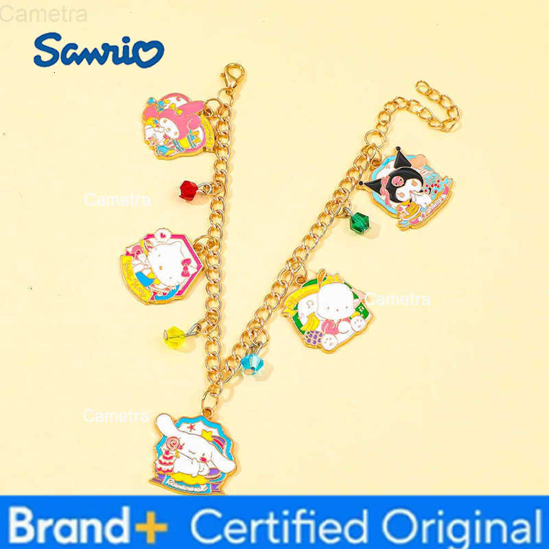 Sanrio Kawaii Family Cartoon Characters Metal Pendant Bracelet Creative Sweet Jewelry Best Gift for Girls H251229